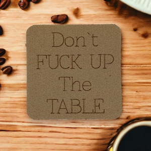 Personalised Customized Beer Mats Gift for Dad Mum Her Reserved for Mum's pink Gin home Felt Coasters decor Text on Square shape