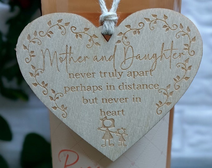 Mother and Daughter Son Personalised Mum Gift Plaque Hanging Decorative Gift Heart Plaque Mothers Day 2024 Gift Fun Birthday Christmas