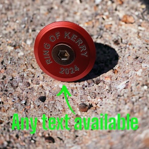 Personalised Name Bike Headset Cap For Cyclists Ring of Kerry 2024