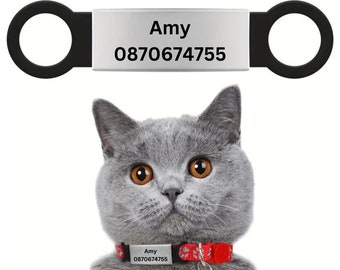 Personalisierte benutzerdefinierte Silikon Slide Katze Haustier-ID-Tag Name Geschenke für Pfote Haustier-Liebhaber-Halsband Hundemarke - Hund Katze Mama