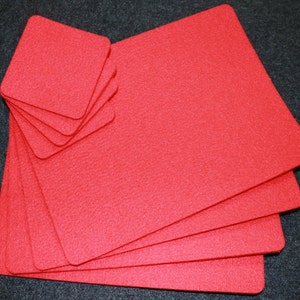 Set of 4 table mats and 4 coasters