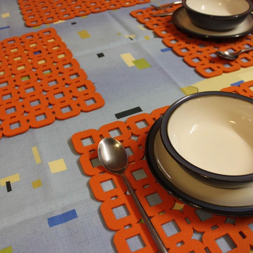 Shamrock Placemats & Coasters Felt Table Mats Set of 4 Laser Etsy