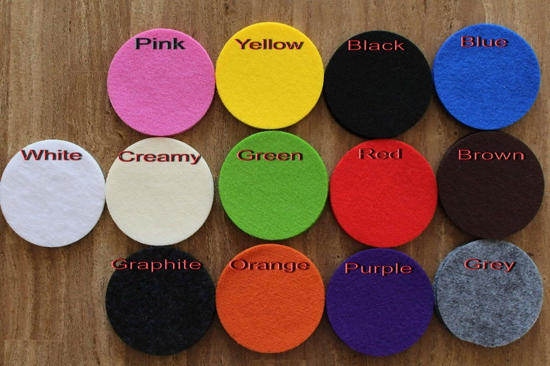 Felt Placemats and Coasters Rectangle Shape Set of 24 Pieces. Etsy