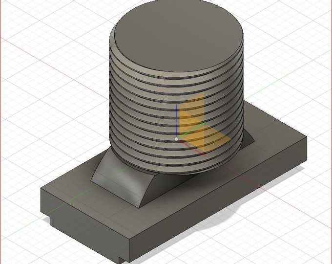 Bolt M14x1 for Rotary vice for  mini cnc  STL file