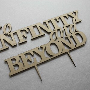 Custom to Infinity and Beyond Wedding Gift Cake Topper anniversary Cake ...