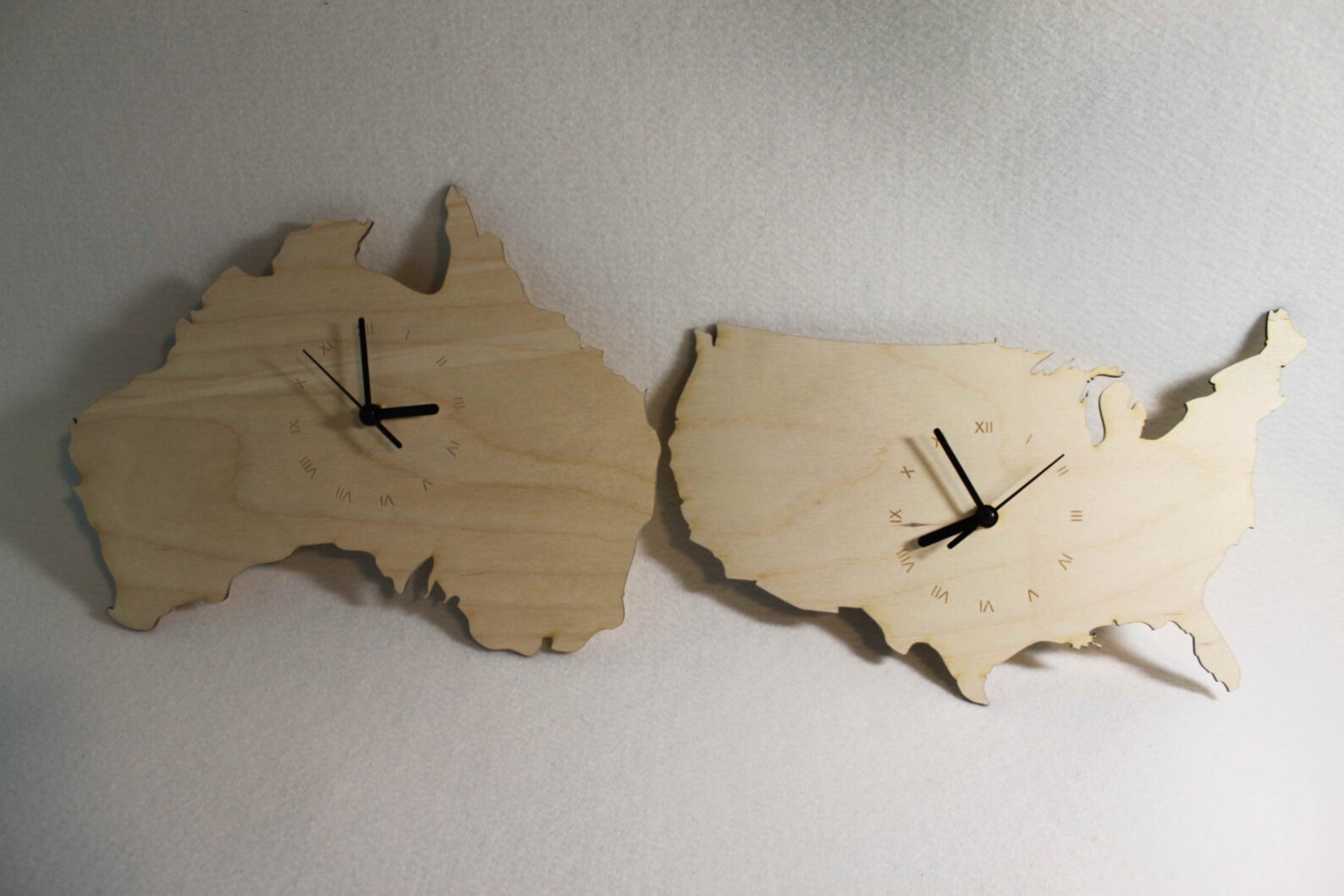 Custom Unique Bespoke Australian Shape Clock Australian Map Wooden - Etsy