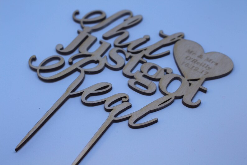 Custom cake topper unique Shit Just Got Real with YOUR Etsy