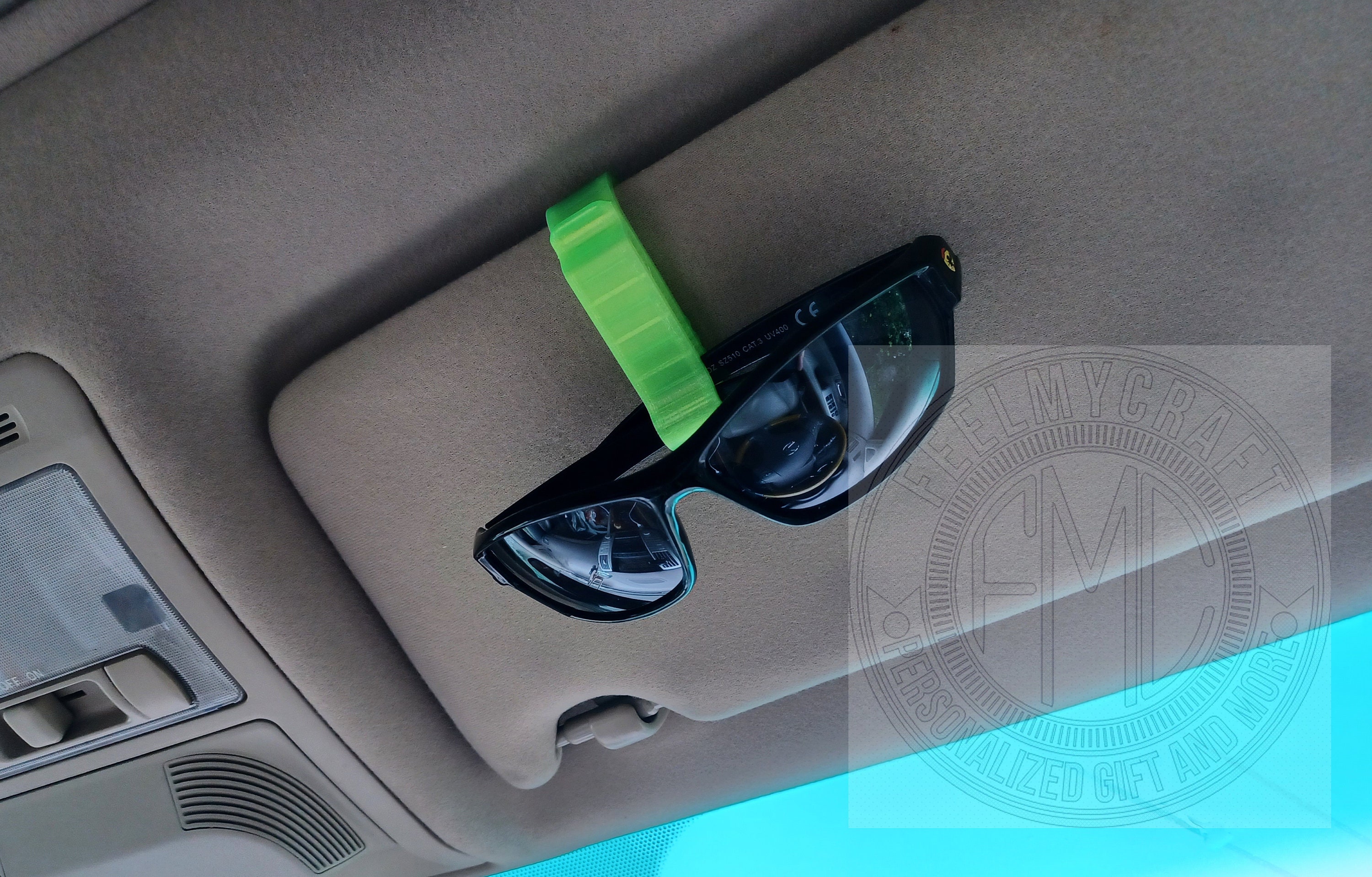 Car Sunglasses glasses sun visor clip holder 3D Printed Car