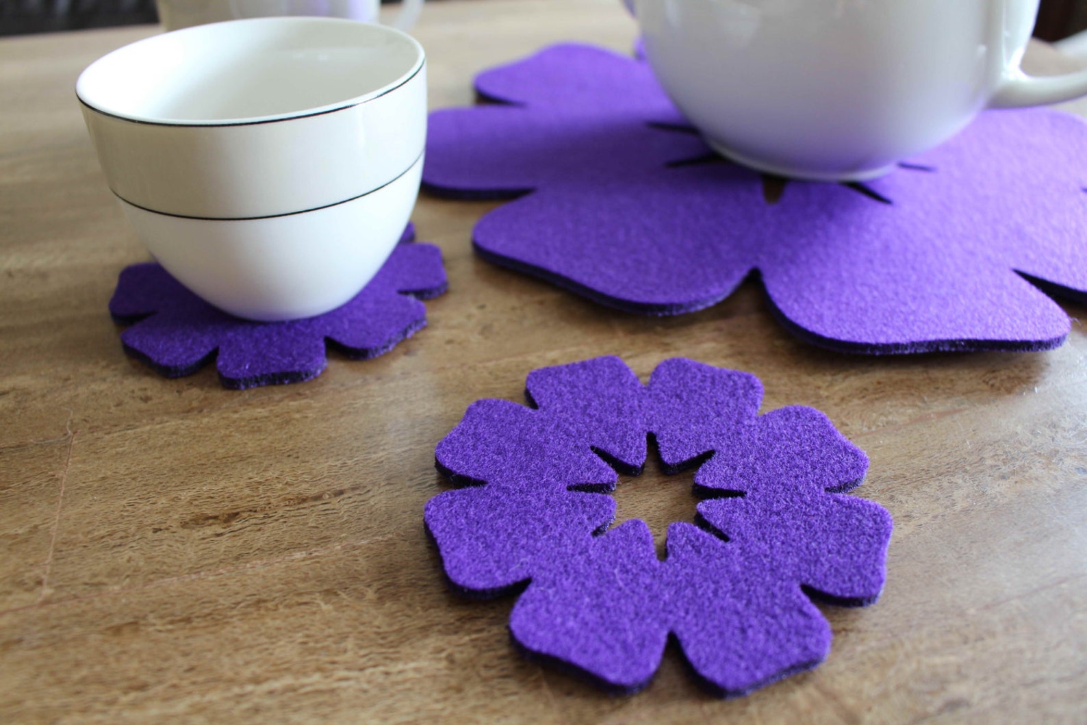 Placemats Flowers Felt Table Mats Set of 4 Handmade Ireland Etsy Ireland
