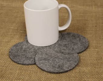 Felt Coaster Nice Moon Shape  Set of 4