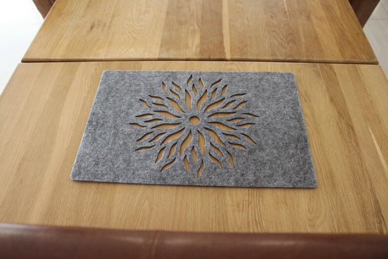 New Designs Large Felt Placemats 17 X 11 Inch. Rectangle Place Etsy