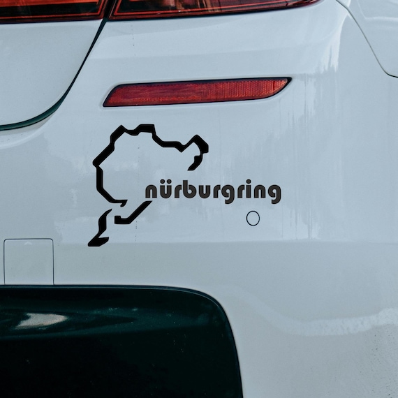 NURBURGRING CIRCUIT RACING TRACK COULEUR AUTOCOLLANT STICKER 15cm