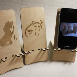 Custom Classic Station Wooden Phone Holder Stand Samsung Galaxy S3 S4 Smartphone iPhone Dock Phone Stand Docking Station
