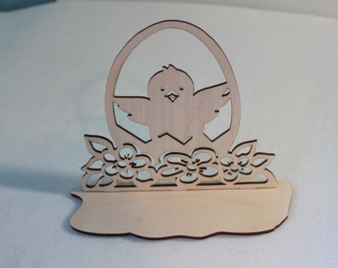 Easter Crib Tea Light candle holder wood craft decoration laser cut I'm Irish gift