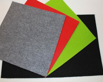 Felt Large Squares Piece  18 x 12 inch Choice of Color 4 mm Thickness