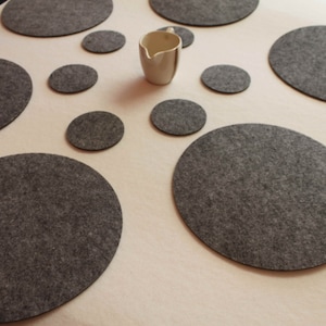 Elegant Felt Placemats and Coasters Set 16 Piece for Table Protection and Stylish Home Dining Decor Handcrafted in Ireland Perfect Gift Idea