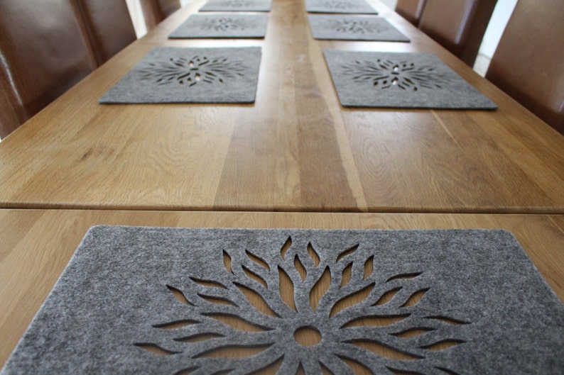 New Designs Large Felt Placemats 17 X 11 Inch. Rectangle Place Etsy