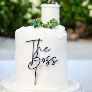 Rustic Personalized Not only for Wedding Cake Topper, Custom Script Cake Topper for Office Party Anniversary  Mr and Mrs Cake Toppers
