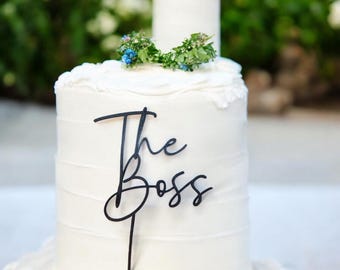 Rustic Personalized Not only for Wedding Cake Topper, Custom Script Cake Topper for Office Party Anniversary  Mr and Mrs Cake Toppers