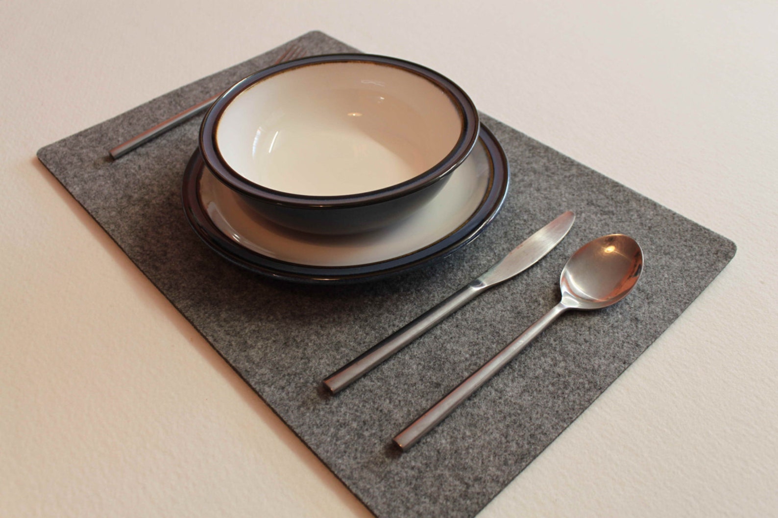 ONLY GREY Felt Tablecloth Placemats 17 X 11 Inch. Rectangle Etsy Ireland