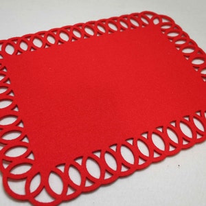 Placemats  Circle Round  Designs Felt Table Mats Set of 4