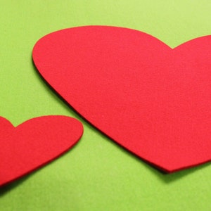 Eco Friendly Hearts Shape Felt Placemats Set of 3