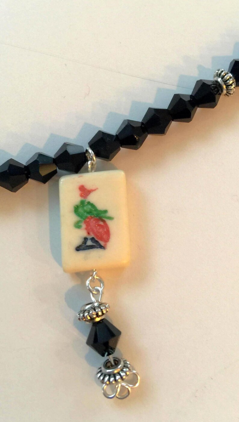 Mahjong Necklace Mahjong Tile Necklace Mahjong Jewelry Etsy
