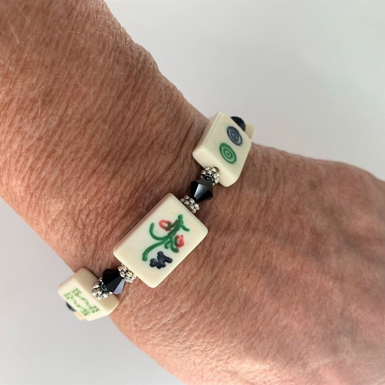 Mahjong Bracelet Mahjong Jewelry Mahjong Tile Bracelet Etsy