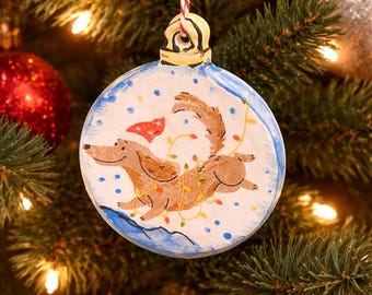 Dachshund / wiener dog ornament