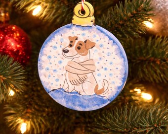 Jack Russell terrier ornament