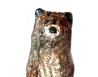 Papier Mache Bear, Paper Mache Bear