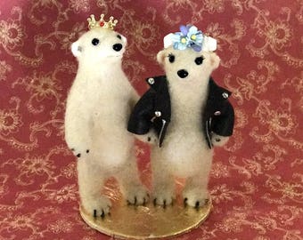 Animal Wedding Cake Topper