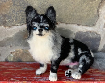 Life size small breed dog replica/sculpture, dog memorial