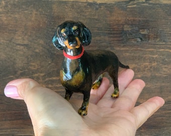 papier mache custom dog sculpture