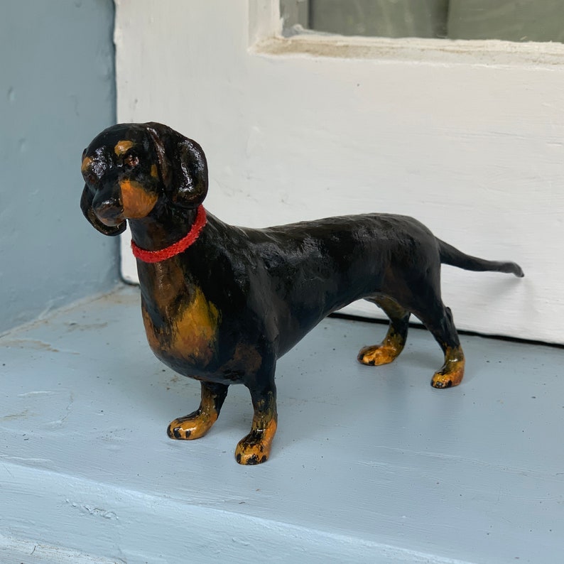 Papier mache custom dog sculpture Etsy