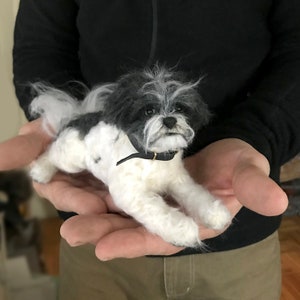 Large Custom Felted Dog Sculpture/Replica Dog Portrait