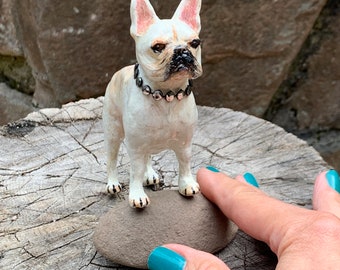 papier mache custom dog sculpture