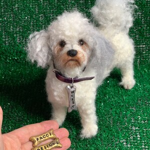 Large Custom Felted Dog Sculpture/Replica Dog Portrait