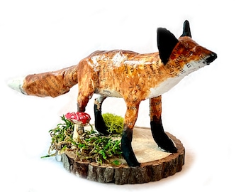 Papier Mache, Paper Mache Fox