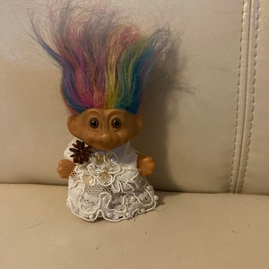 Vintage mini Russ Troll Doll