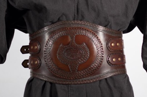 Barbarian Leather Belt Medieval Wedding Belt Leather Larp | Etsy