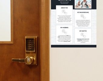 Customizable Self-Introduction Handout  | 8.5"x11" | Digital Template