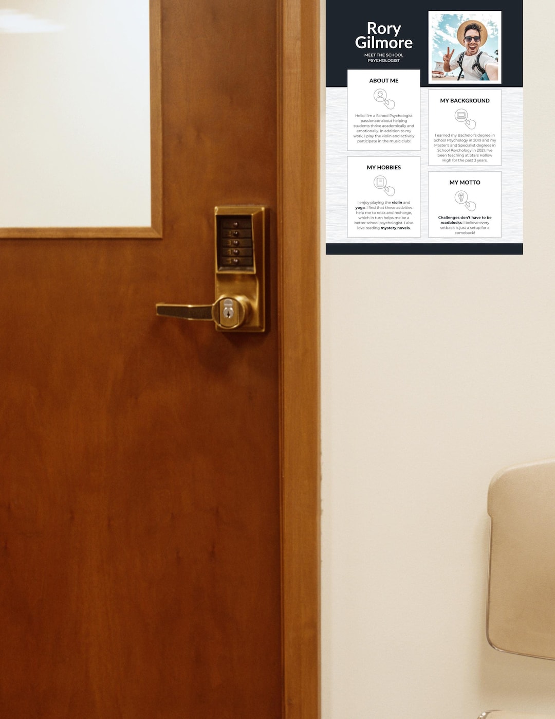 Introduction Hand Out Customizable Self-introduction Handout | 8.5
