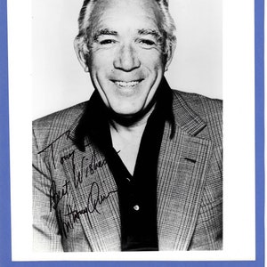 ANTHONY QUINN Autographed Publicity Black & White Photo