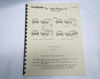 1954 FORD Car Parts 1988 Catalog