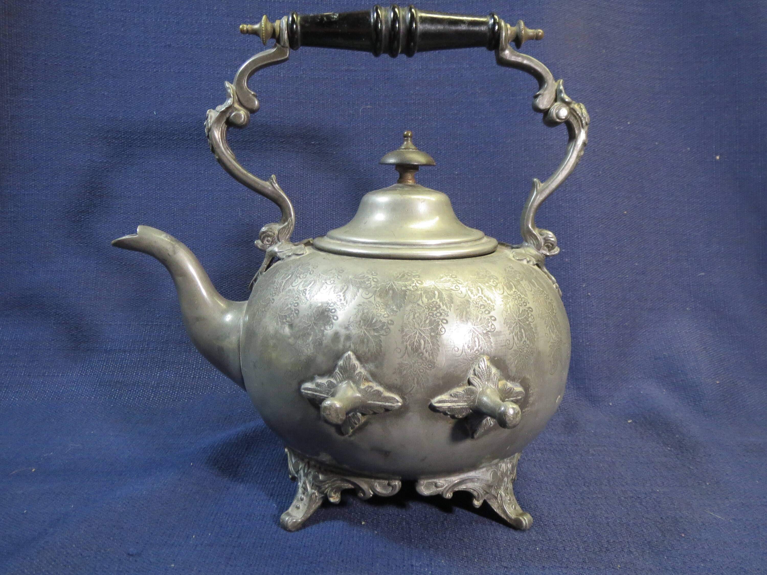 Antique British Teapot with Warmer c1898 Floral Design Johnson Etsy