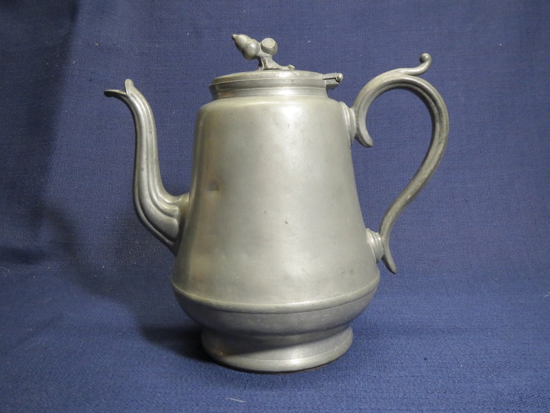 Antique American Pewter TEAPOT by Thomas D. & Sherman Boardman