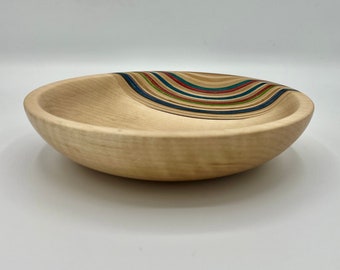 Recycled Skateboard and Maple Bowl