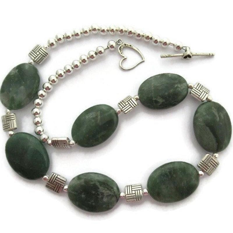 Green Stone Necklace Etsy — free download