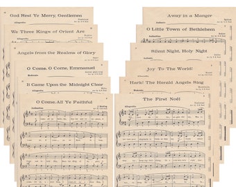 Traditional Christmas Carol Music sheets Downloads